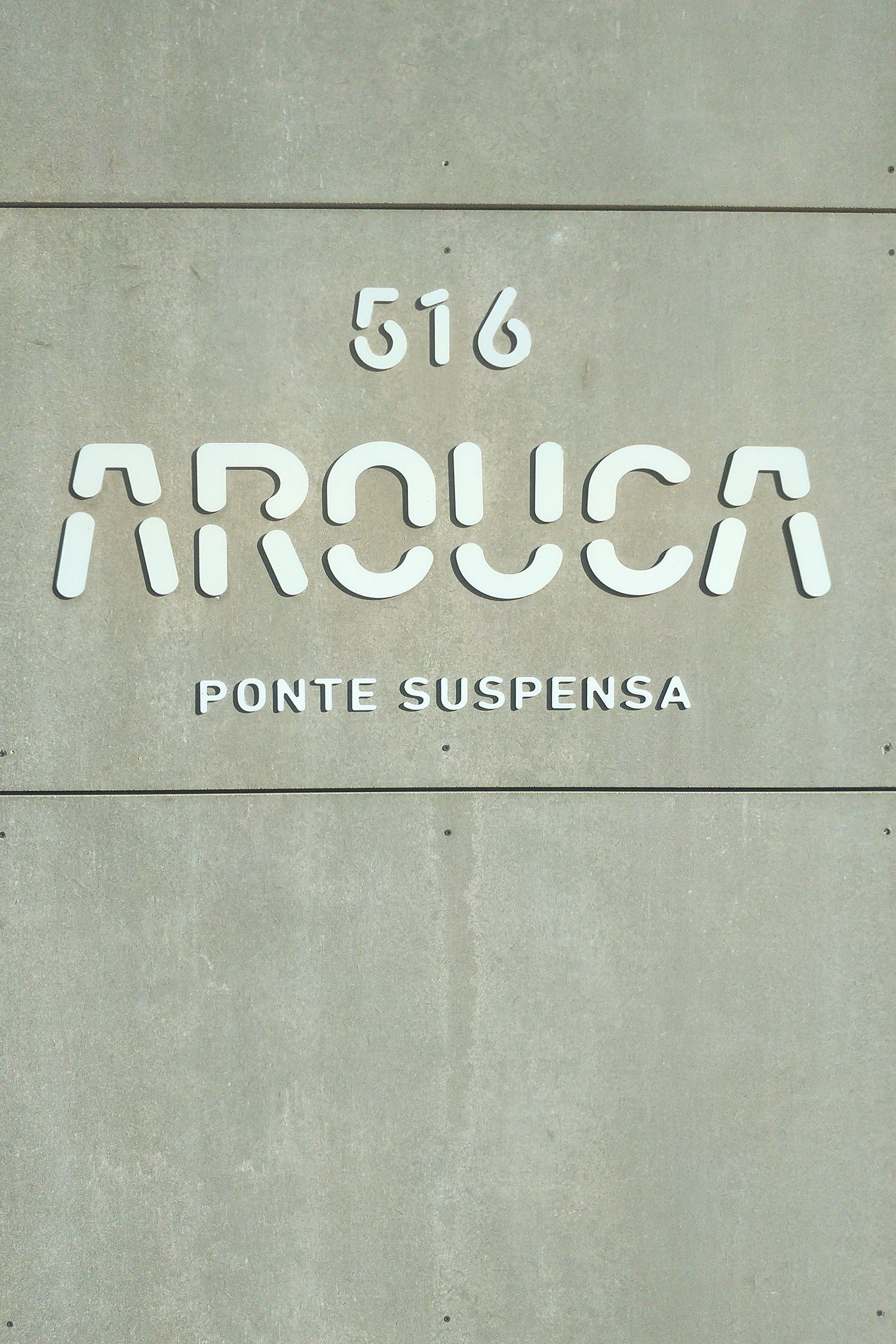 Arouca Suspension Bridge Viroc Cement Particle Board Grey Unsanded